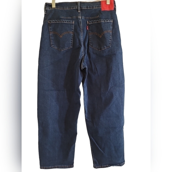 Levi's Engineered Balloon Leg Jeans Women's 30 High Rise Cropped Wide Leg - Picture 4 of 12